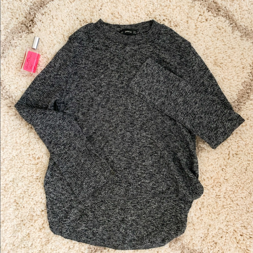 Zara Asymmetric Knit Top Size S